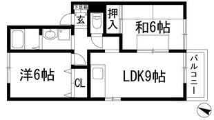 プランドール南花屋敷の物件間取画像